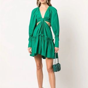 A.L.C. Green Mini cut out dress -size 10